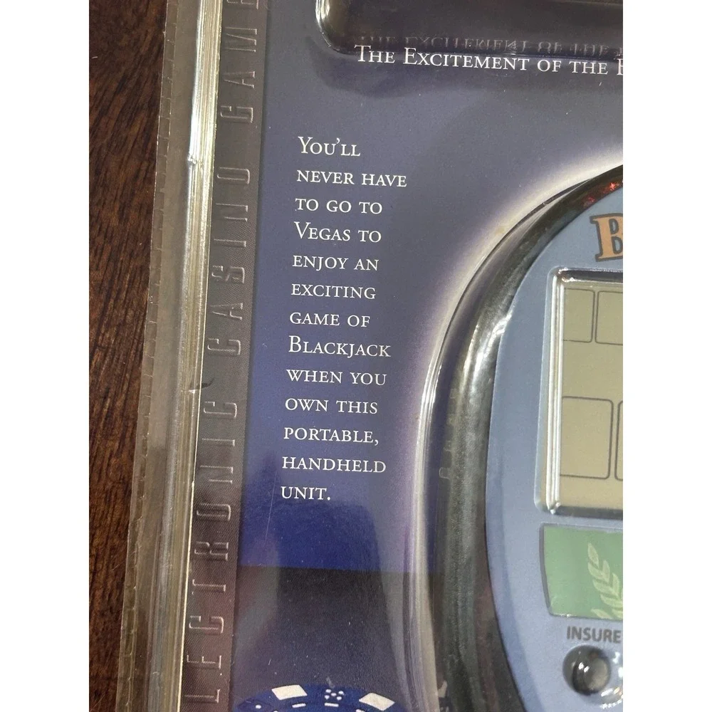 Electronic Black Jack Handheld Game, Excalibur Electronics NEW
